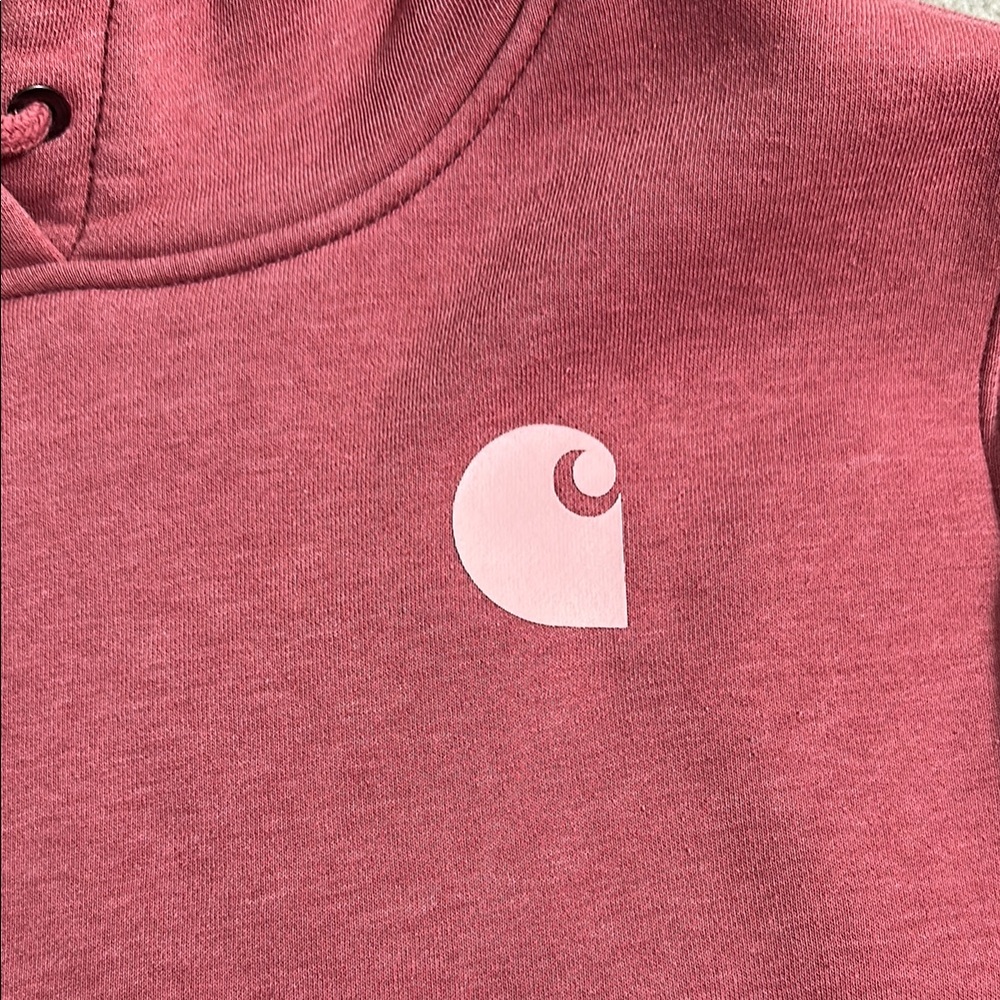 Carhartt Women’s Hoodie - Dusty Pink - Picture 3 of 4